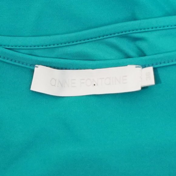 Anne Fontaine Cintia Aqua Green Essential Camisole - Made in France - Picture 7 of 9